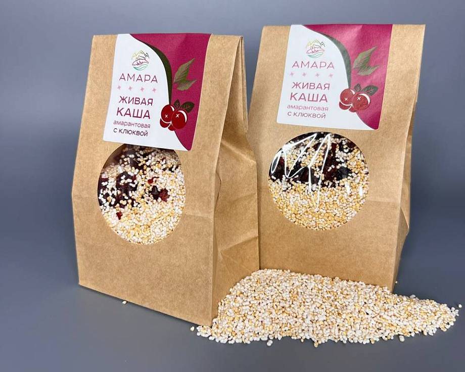 Упаковка каши из амаранта Упаковка каши из амаранта